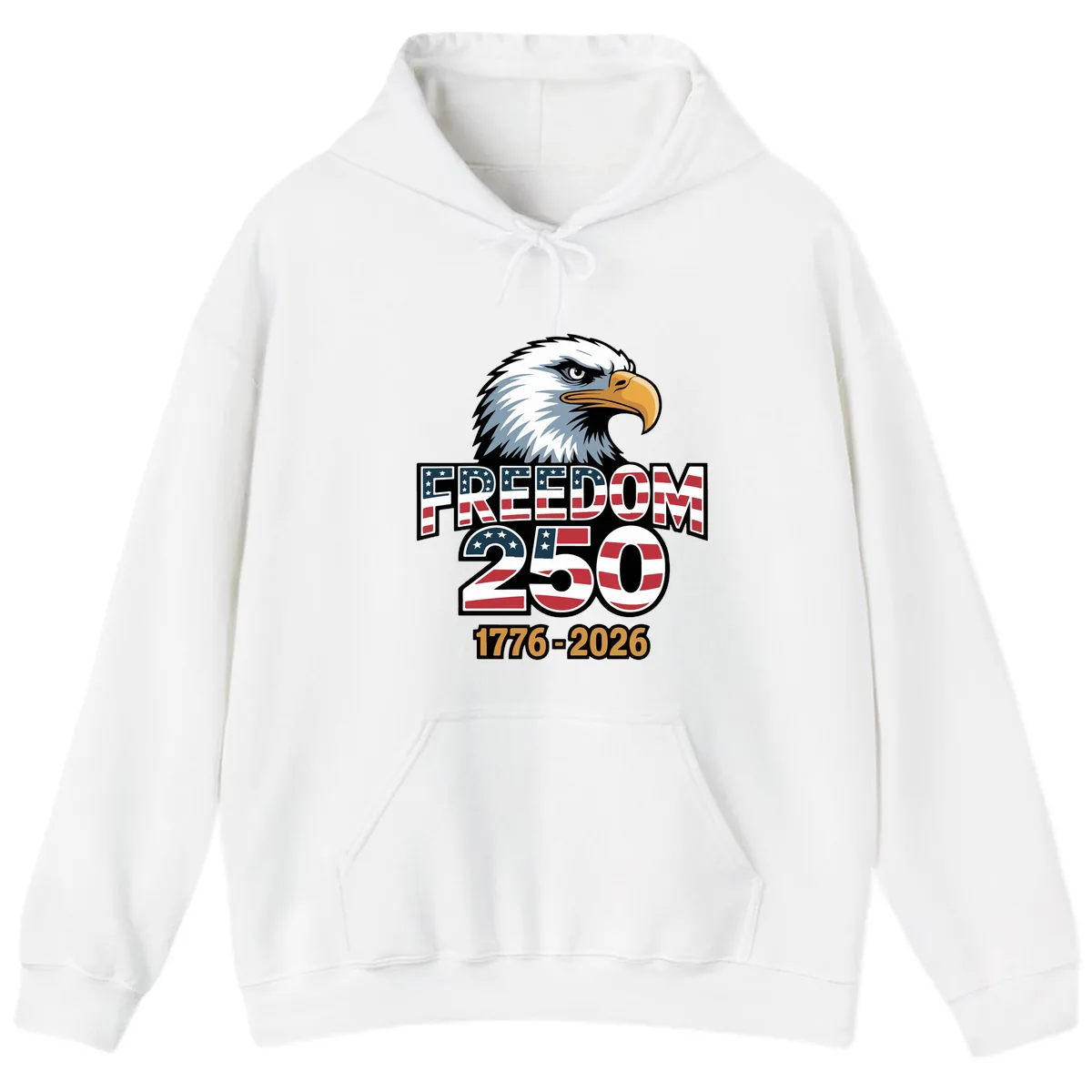 Freedom 250th Anniversary Celebration Hoodie in White