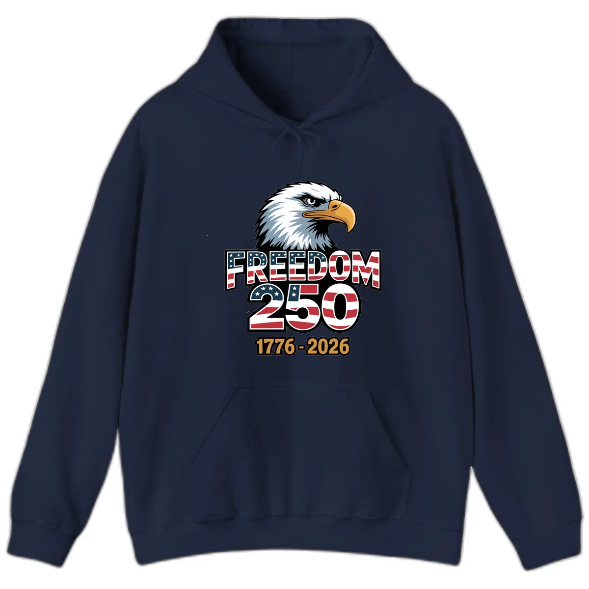 Freedom 250th Anniversary Celebration Hoodie in Navy