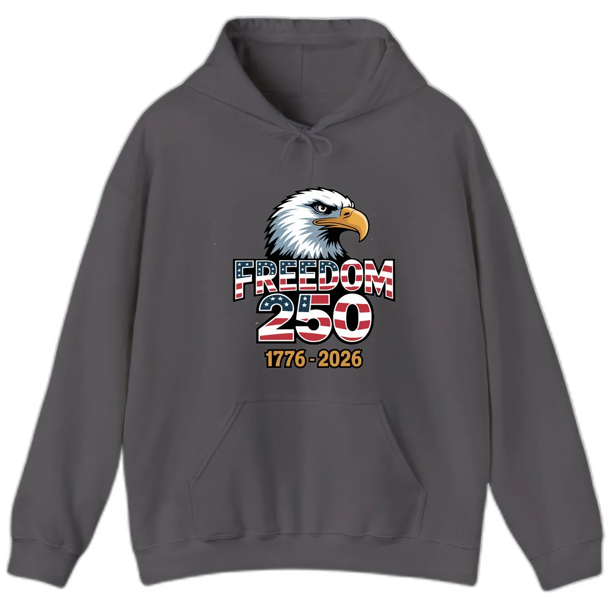 Freedom 250th Anniversary Celebration Hoodie in Charcoal
