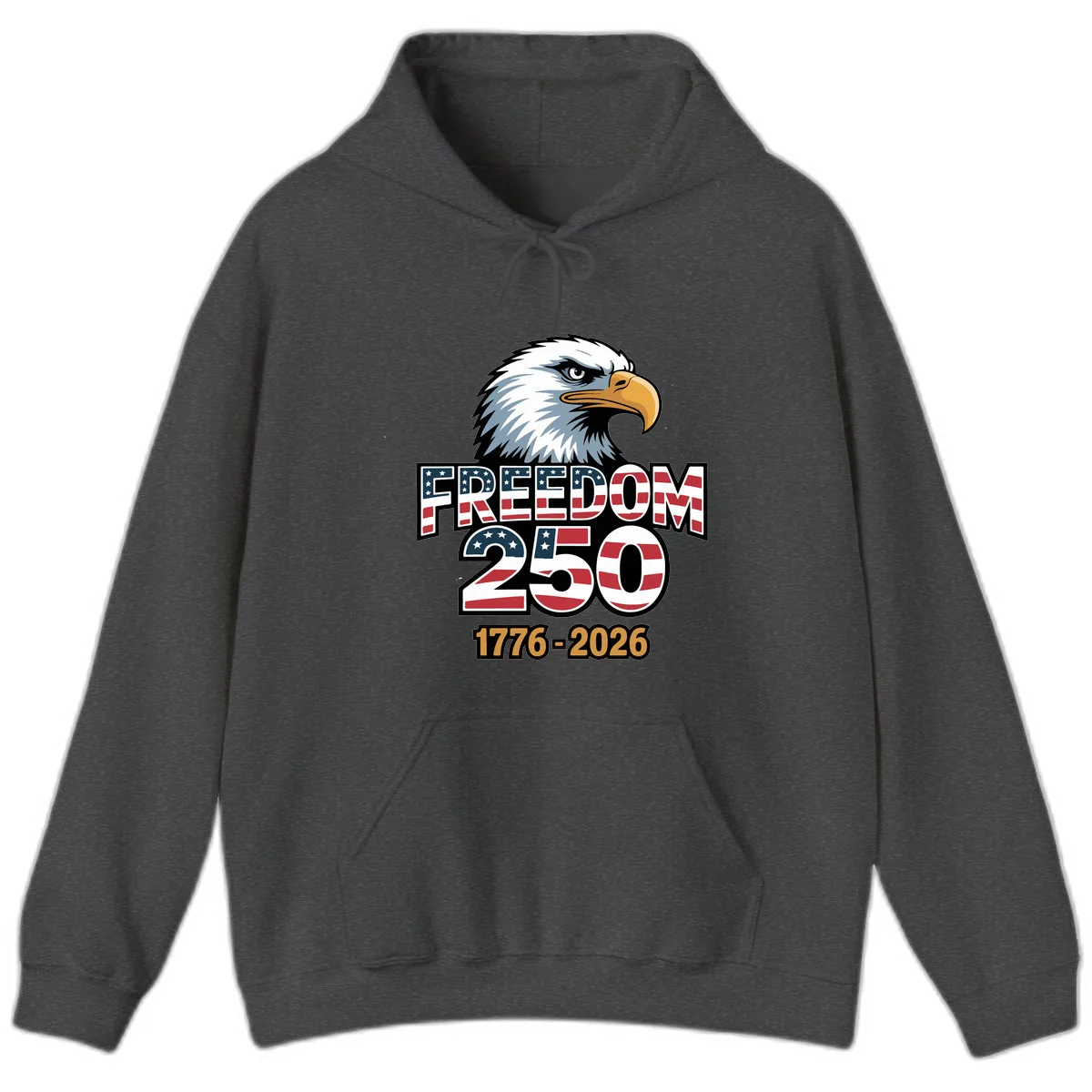 Freedom 250th Anniversary Celebration Hoodie in Dark Heather
