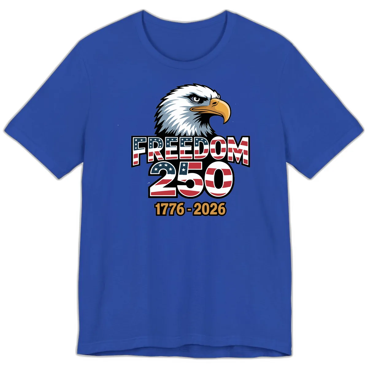 Freedom 250th Anniversary Celebration Premium T-Shirt in True Royal