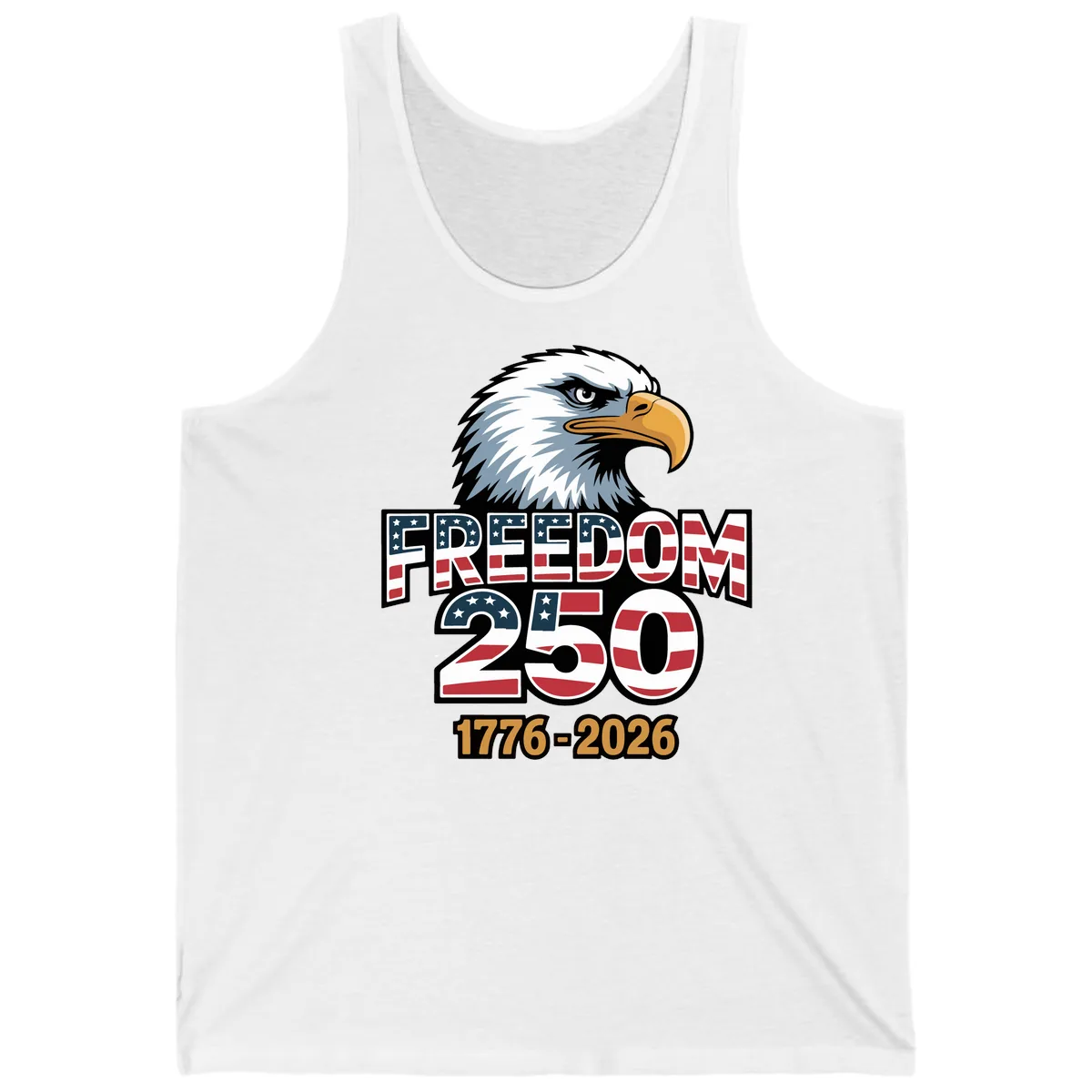 Freedom 250th Anniversary Celebration Tank in White