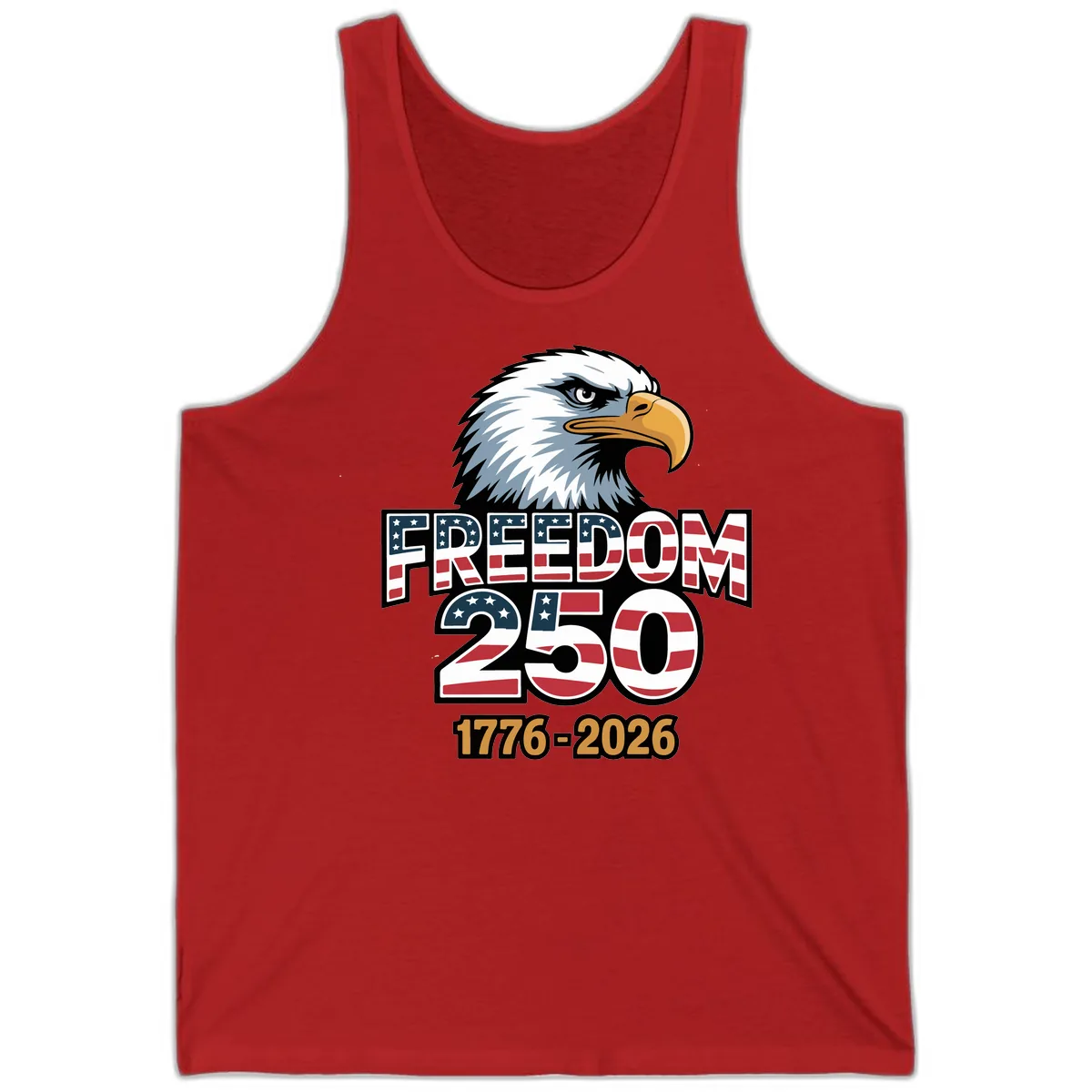 Freedom 250th Anniversary Celebration Tank in Red