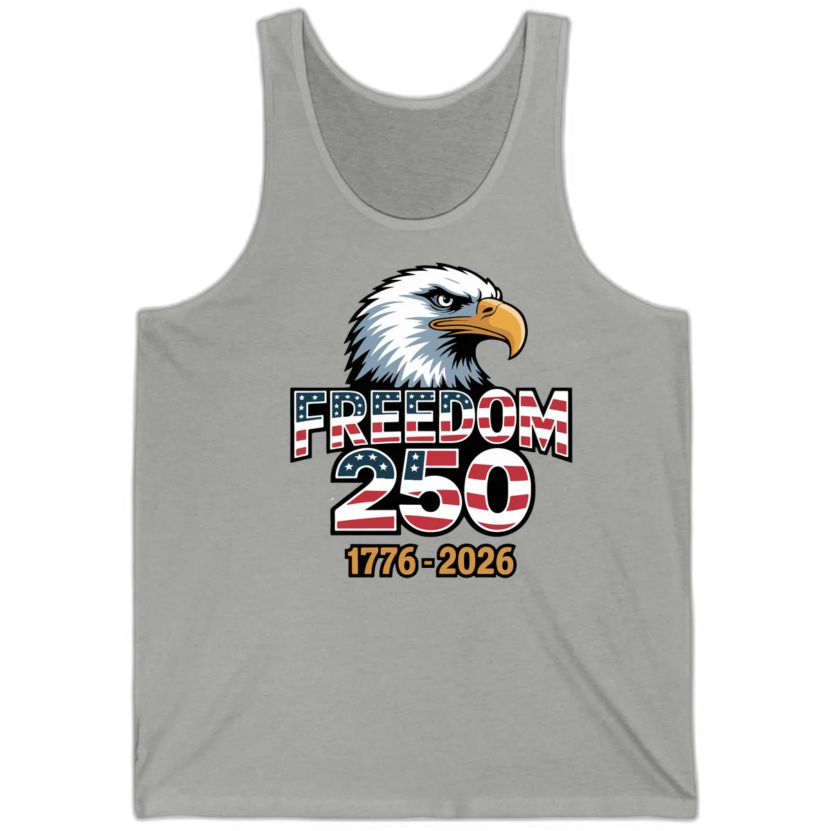 Freedom 250th Anniversary Celebration Tank in Athletic Heather