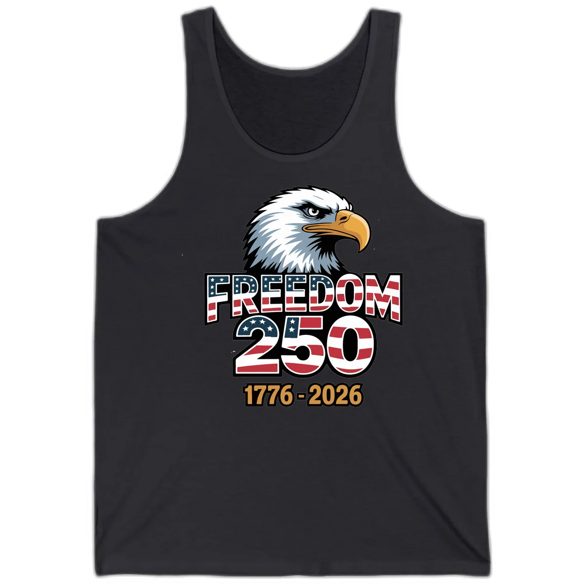Freedom 250th Anniversary Celebration Tank in Dark Grey