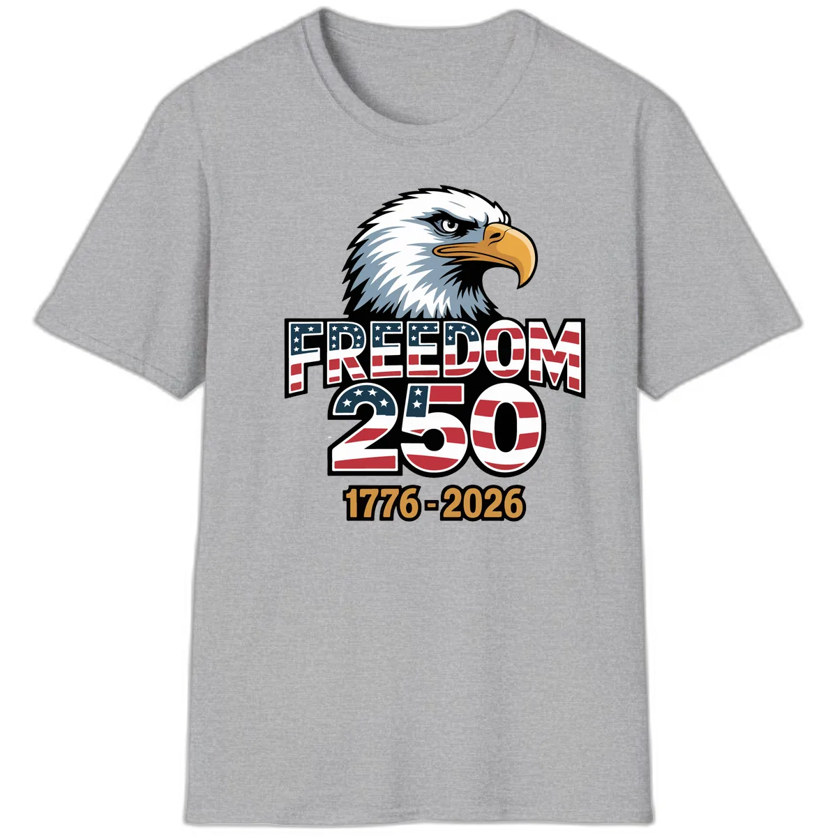 Freedom 250th Anniversary Celebration T-Shirt in Sport Grey