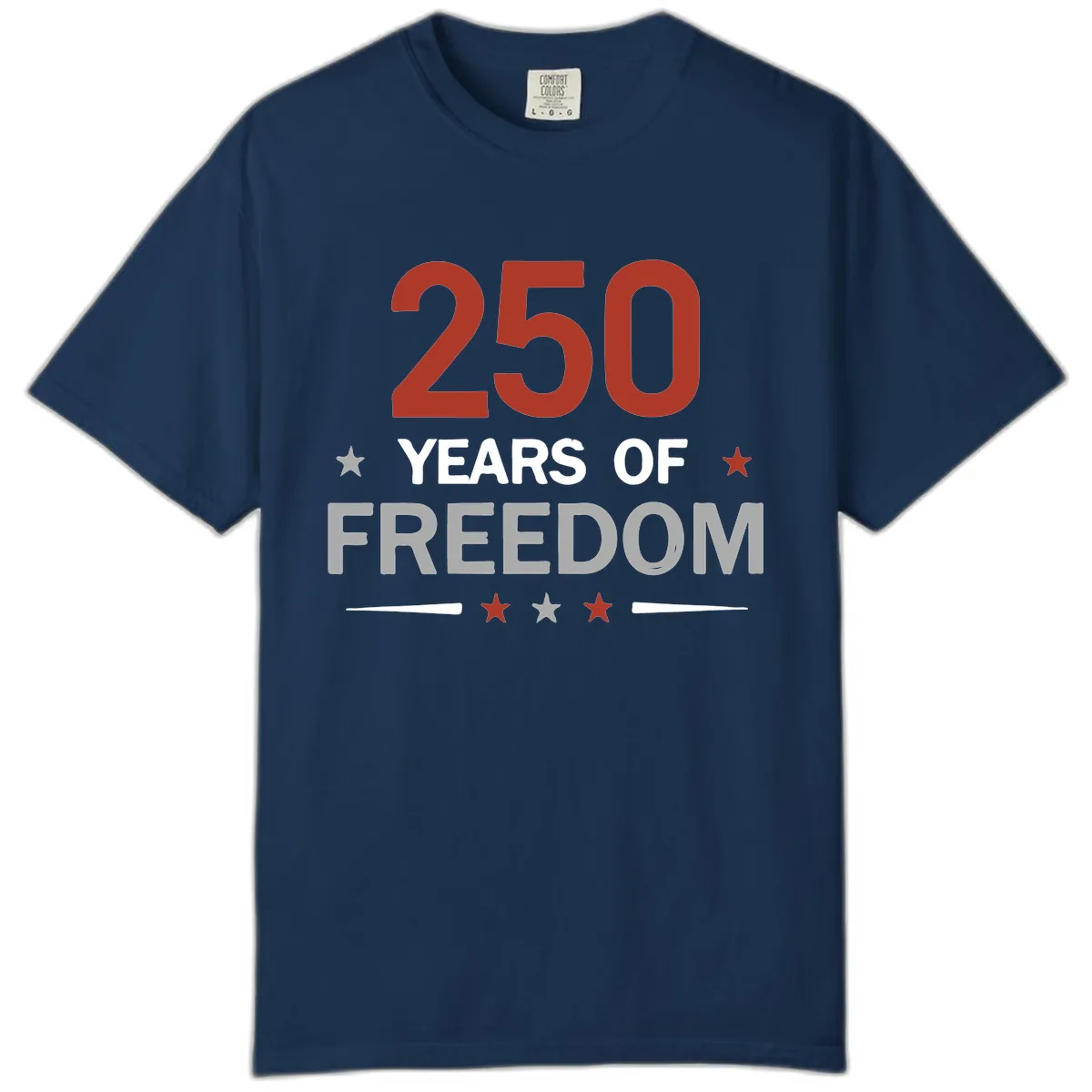 250 Years Of Freedom Celebration Comfort Color in Navy