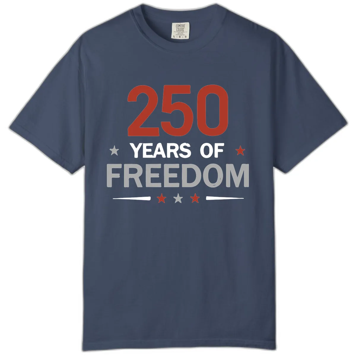 250 Years Of Freedom Celebration Comfort Color in Midnight