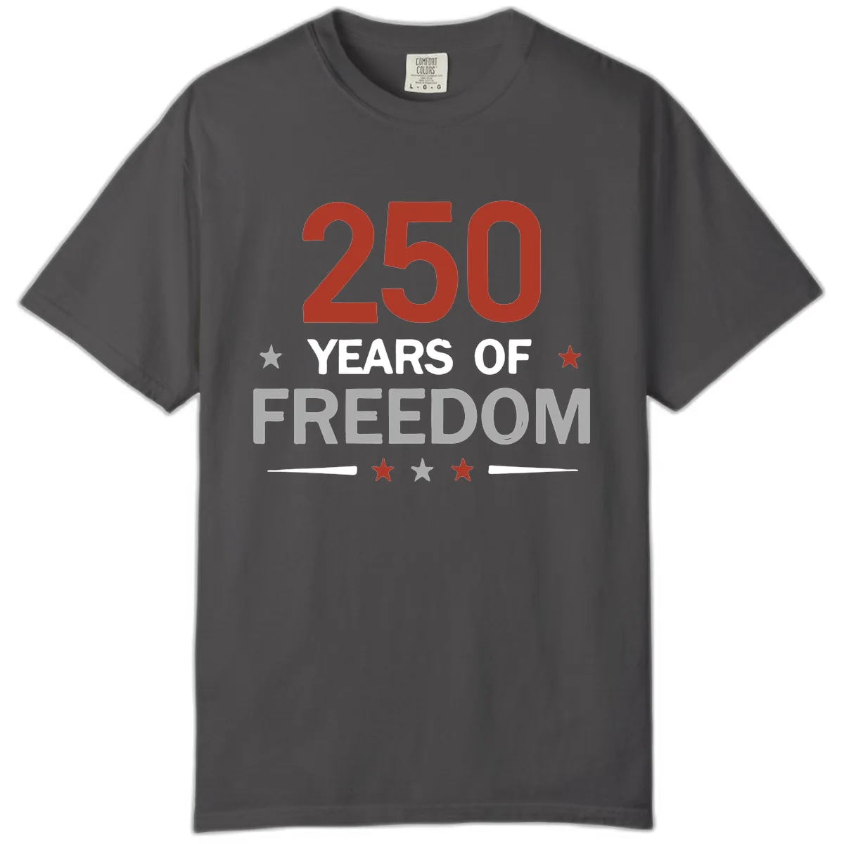 250 Years Of Freedom Celebration Comfort Color in Graphite