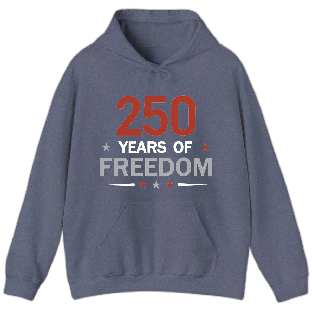 250 Years Of Freedom Celebration Hoodie in Heather Navy