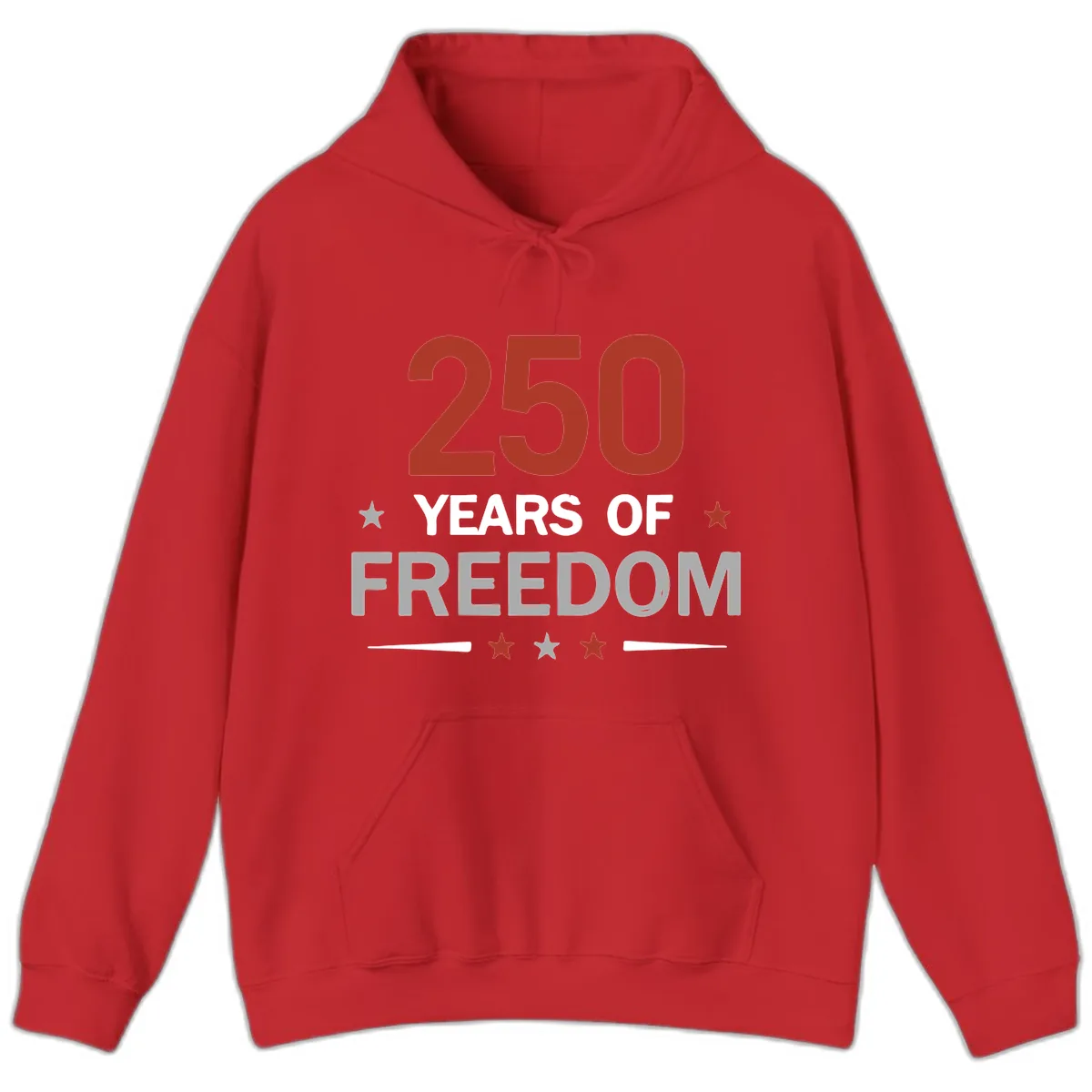 250 Years Of Freedom Celebration Hoodie in Red