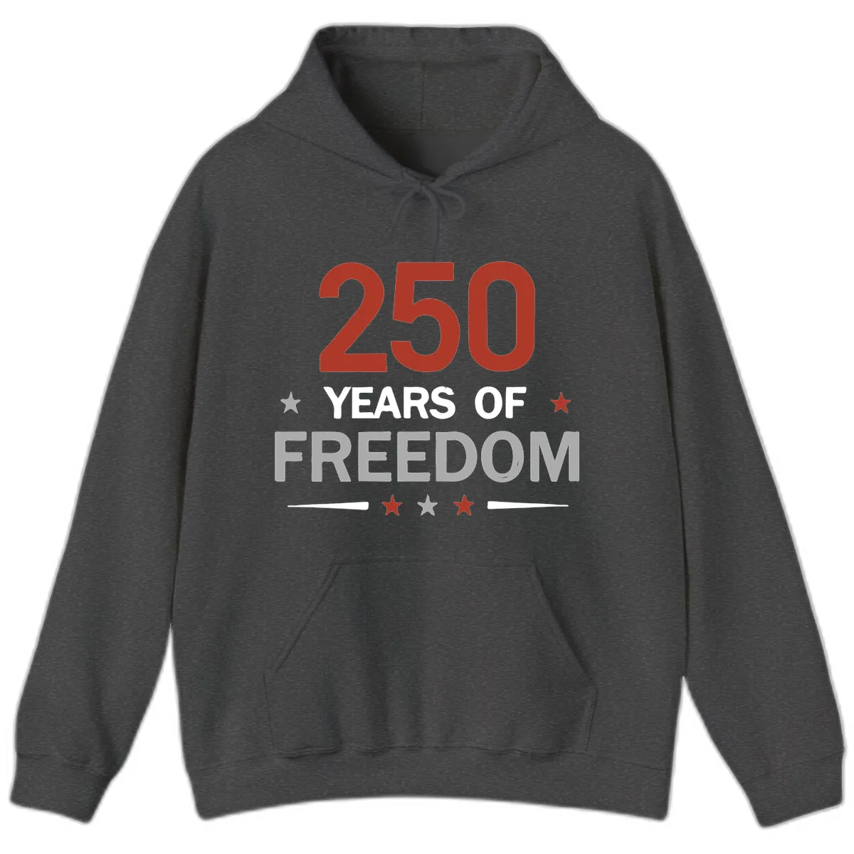 250 Years Of Freedom Celebration Hoodie in Dark Heather