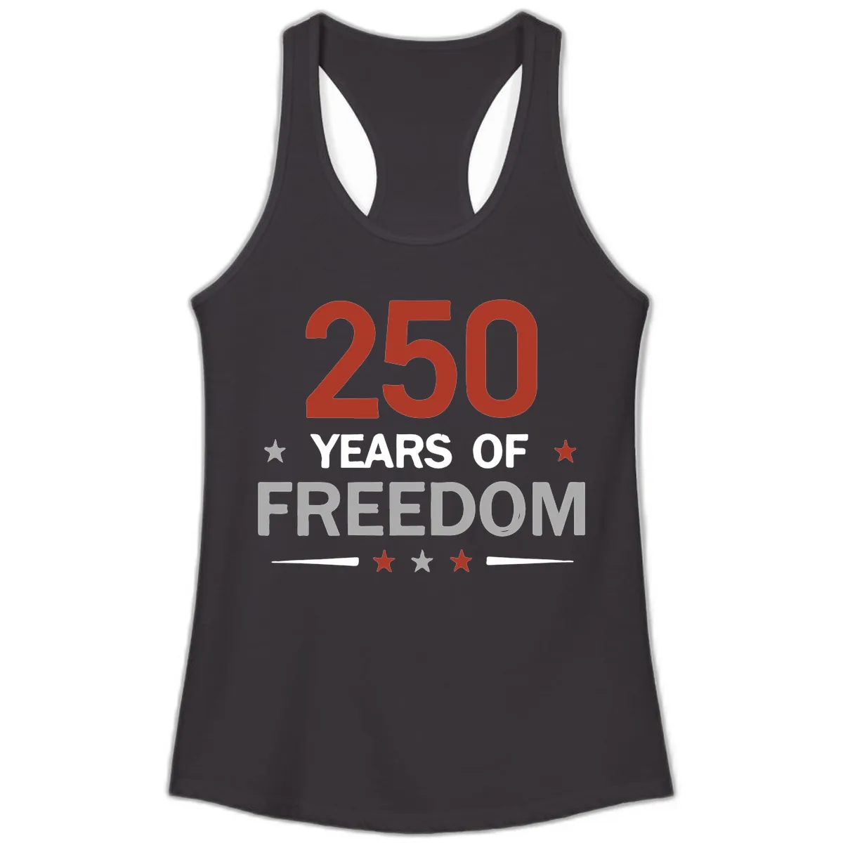 250 Years Of Freedom Celebration Ladies Tank in Black