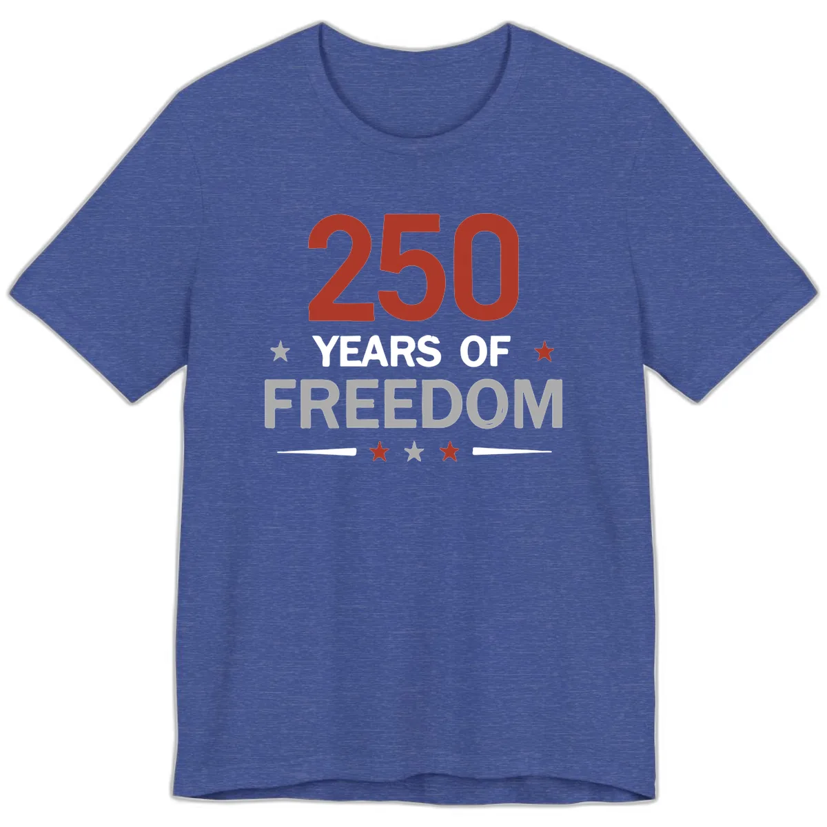 250 Years Of Freedom Celebration Premium T-Shirt in Heather True Royal