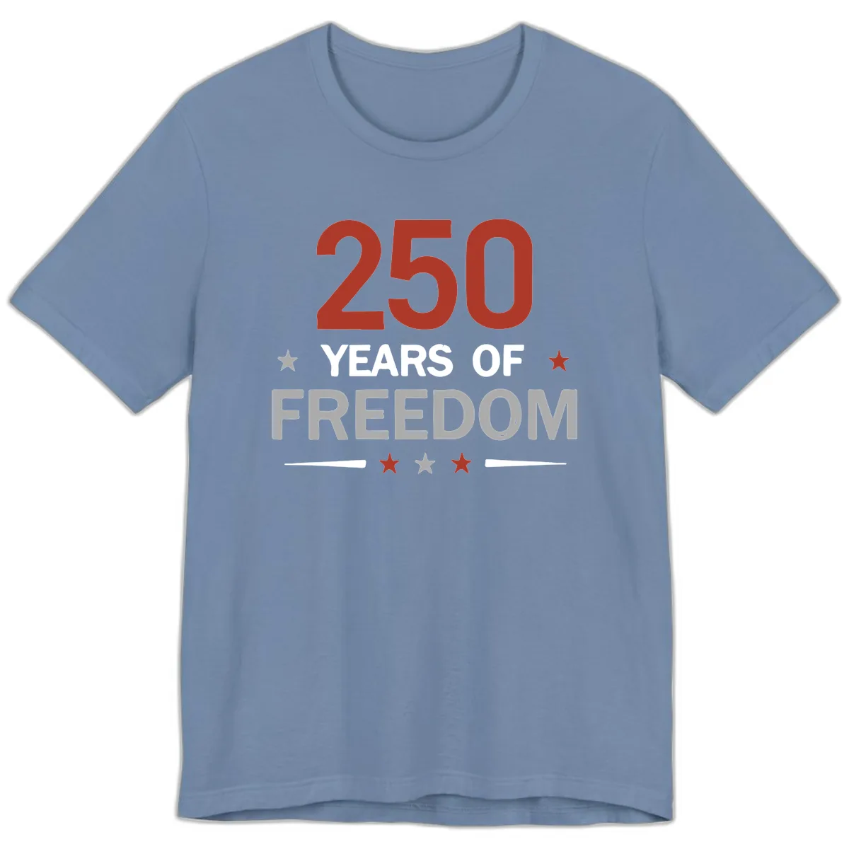 250 Years Of Freedom Celebration Premium T-Shirt in Steel Blue