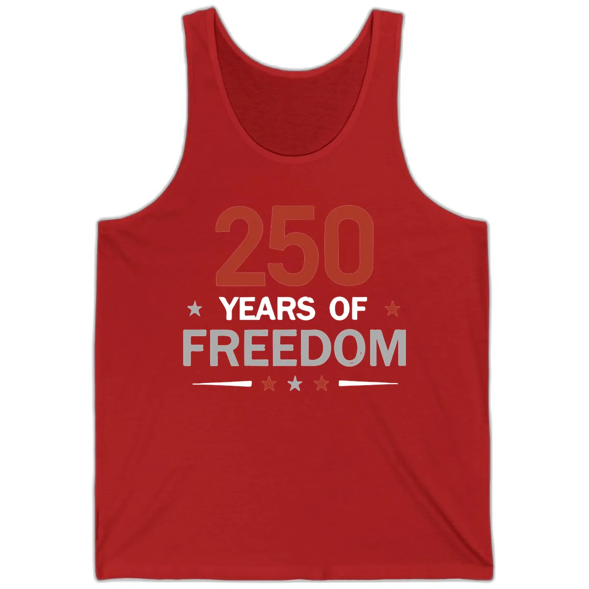 250 Years Of Freedom Celebration Tank in Red