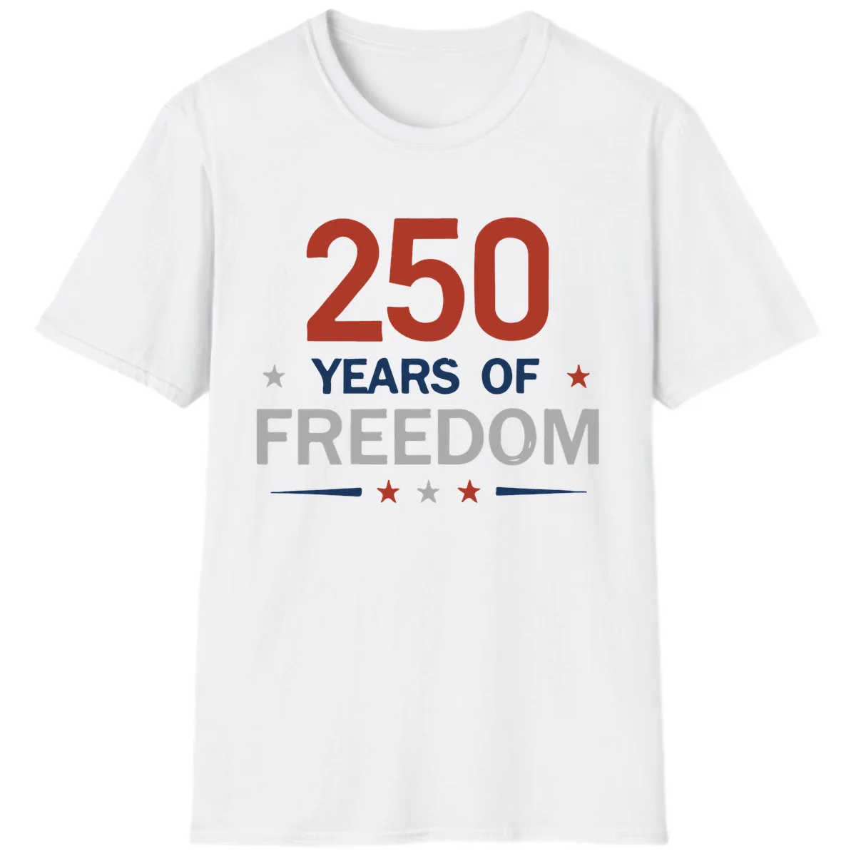 250 Years Of Freedom Celebration T-Shirt in White