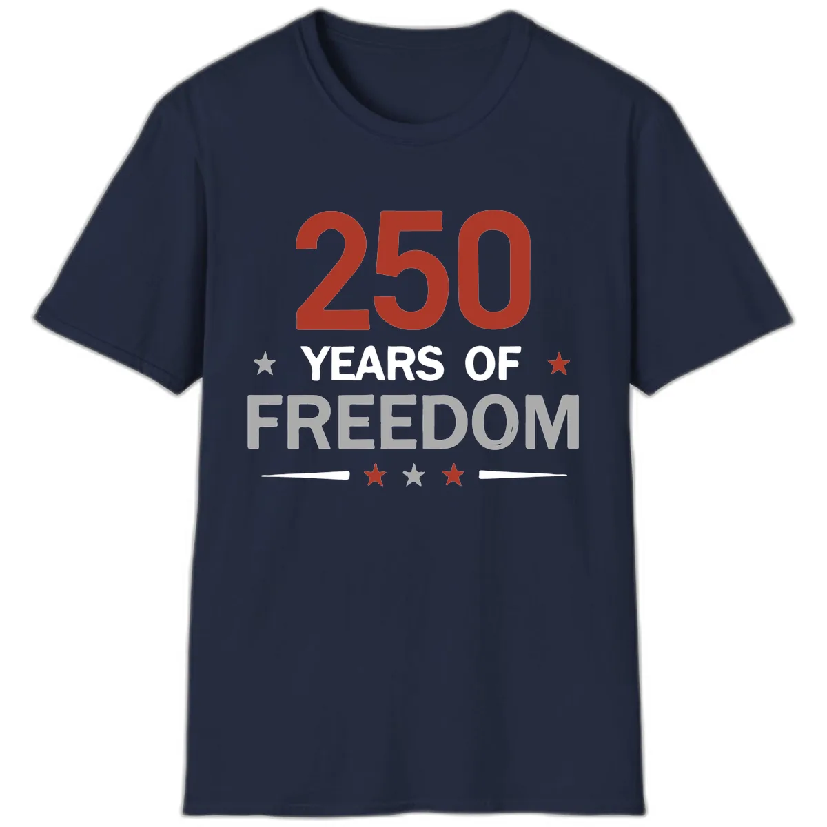 250 Years Of Freedom Celebration T-Shirt in Navy