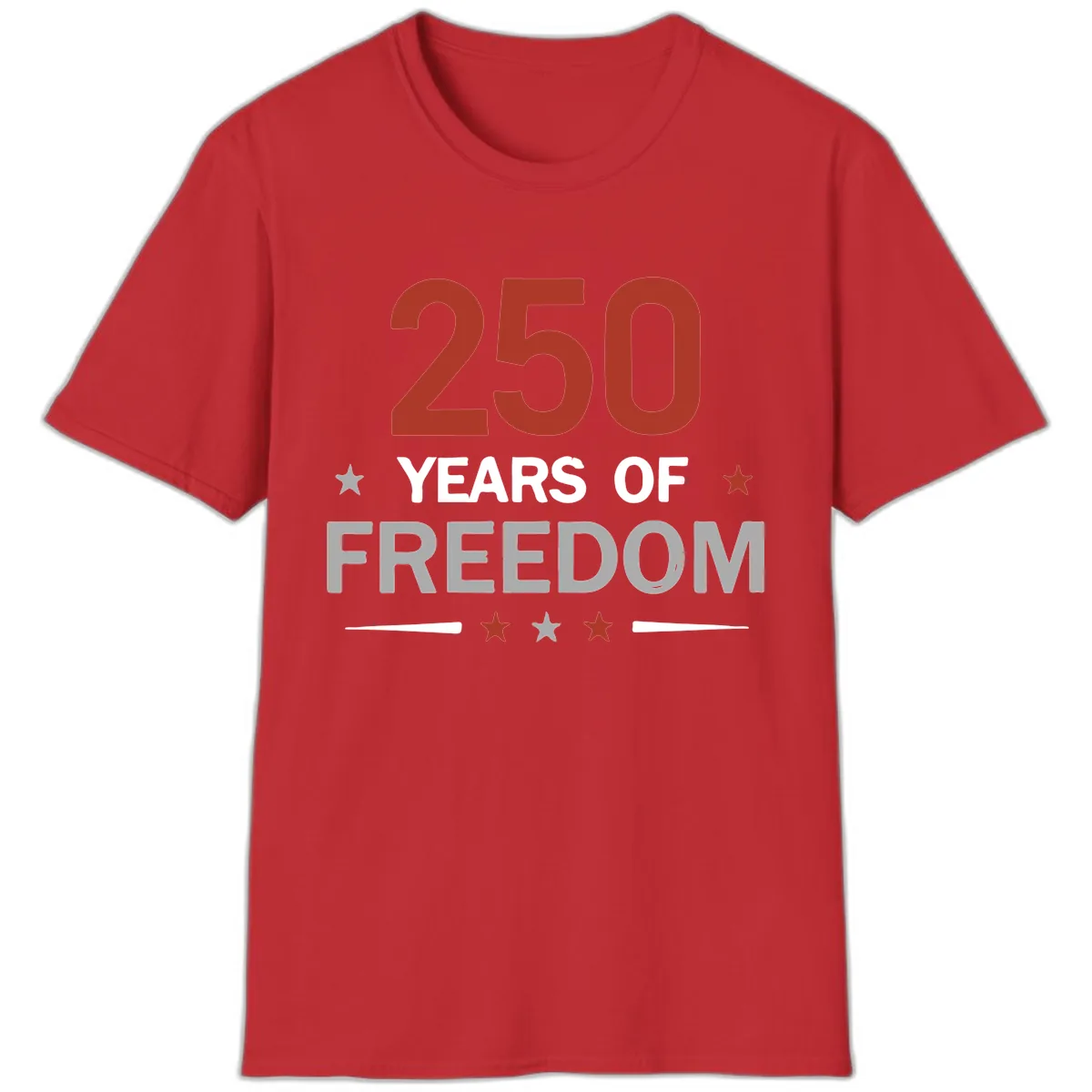 250 Years Of Freedom Celebration T-Shirt in Red