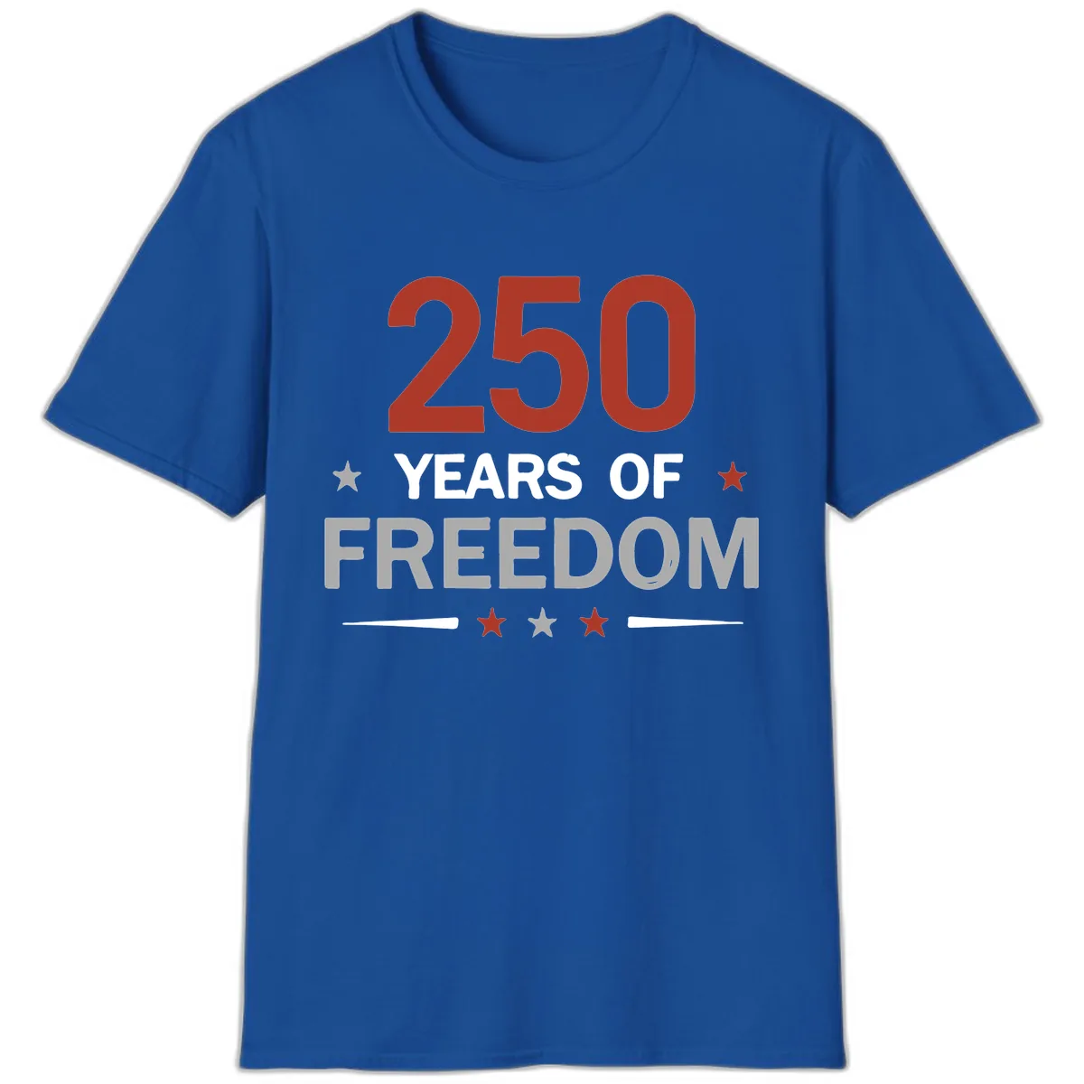 250 Years Of Freedom Celebration T-Shirt in Royal