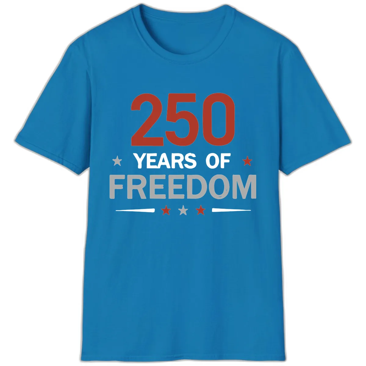 250 Years Of Freedom Celebration T-Shirt in Sapphire
