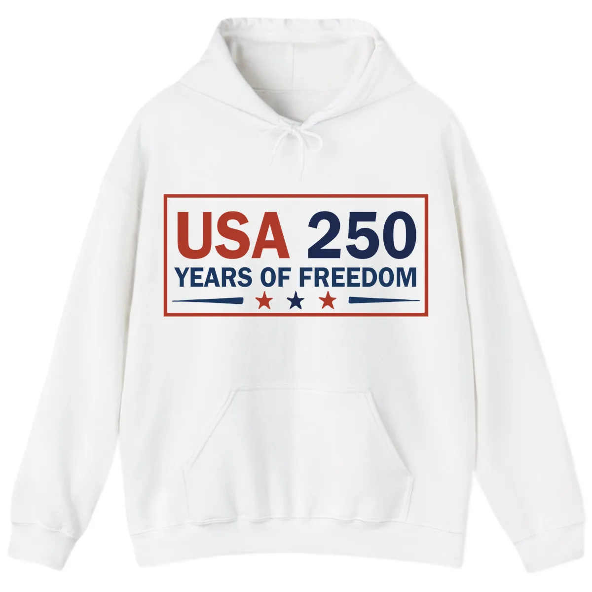 USA 250 Years Of Freedom Celebration Hoodie in White