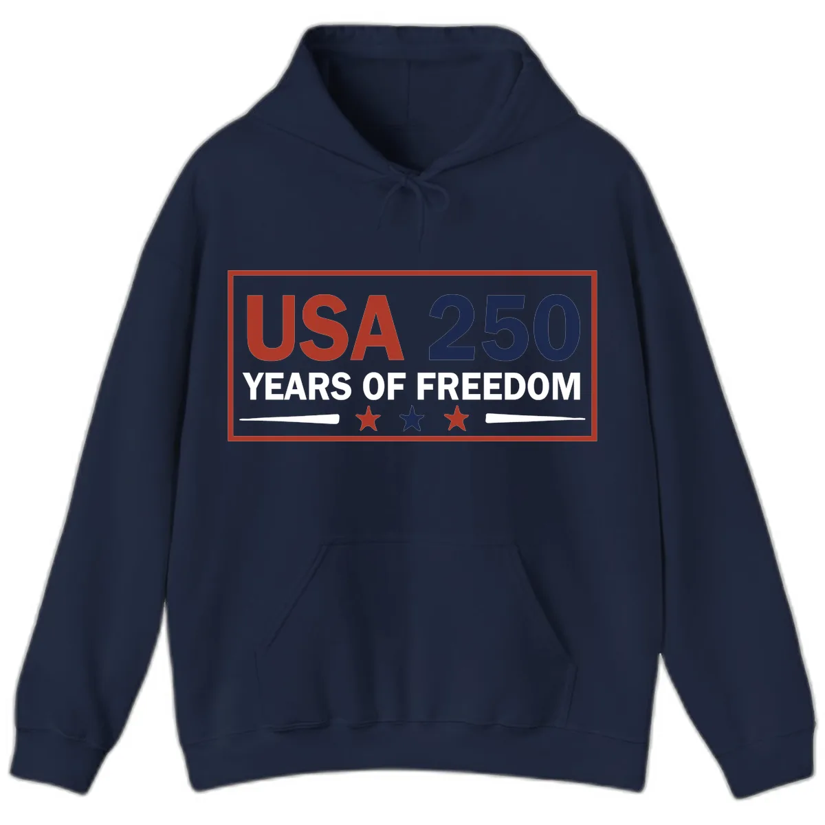 USA 250 Years Of Freedom Celebration Hoodie in Navy
