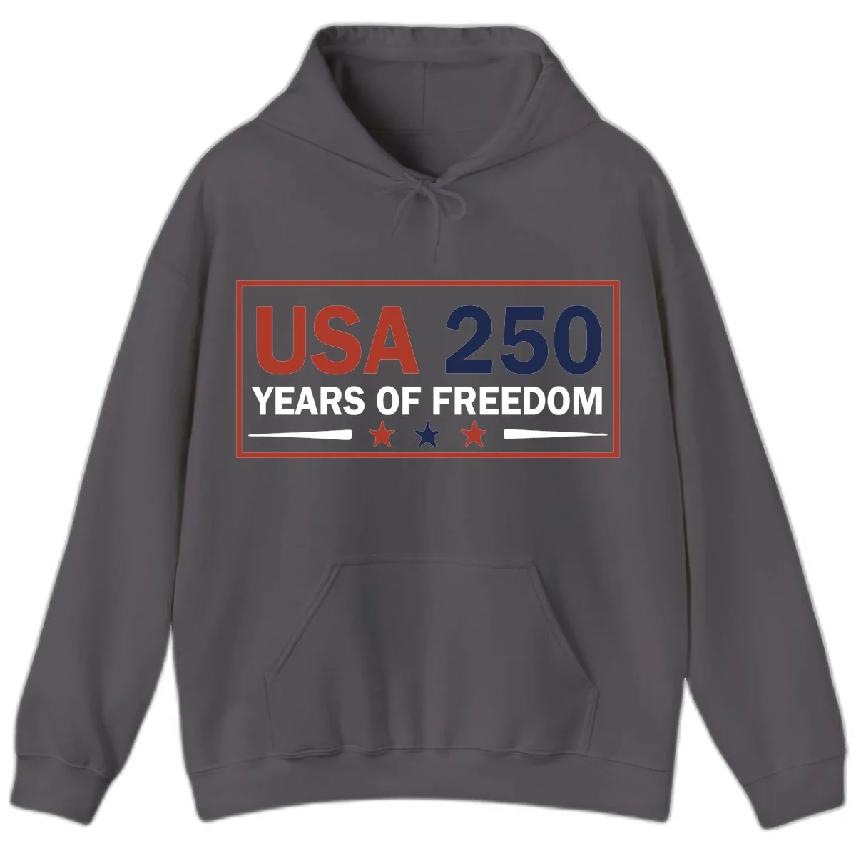 USA 250 Years Of Freedom Celebration Hoodie in Charcoal