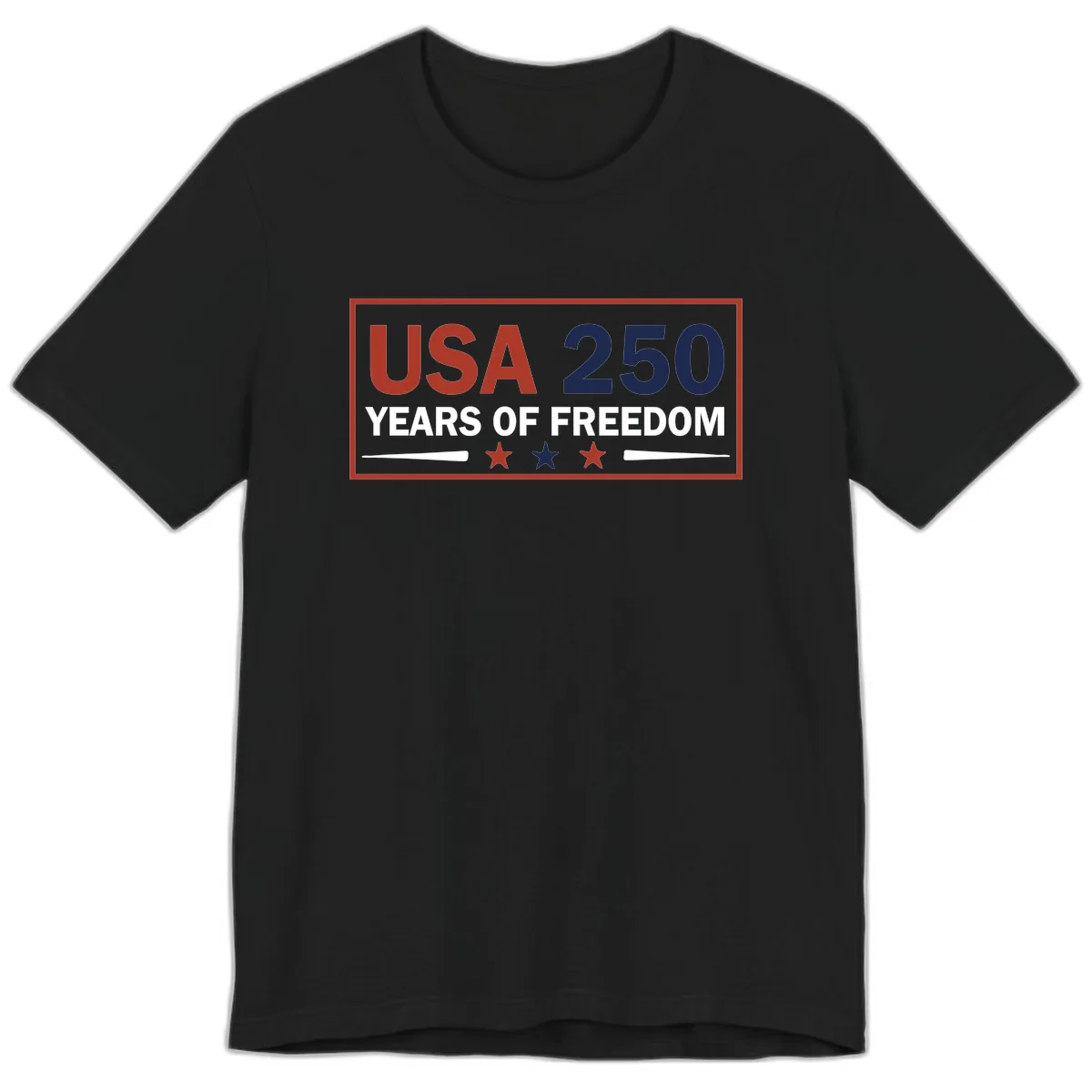 USA 250 Years Of Freedom Celebration Premium T-Shirt in Black