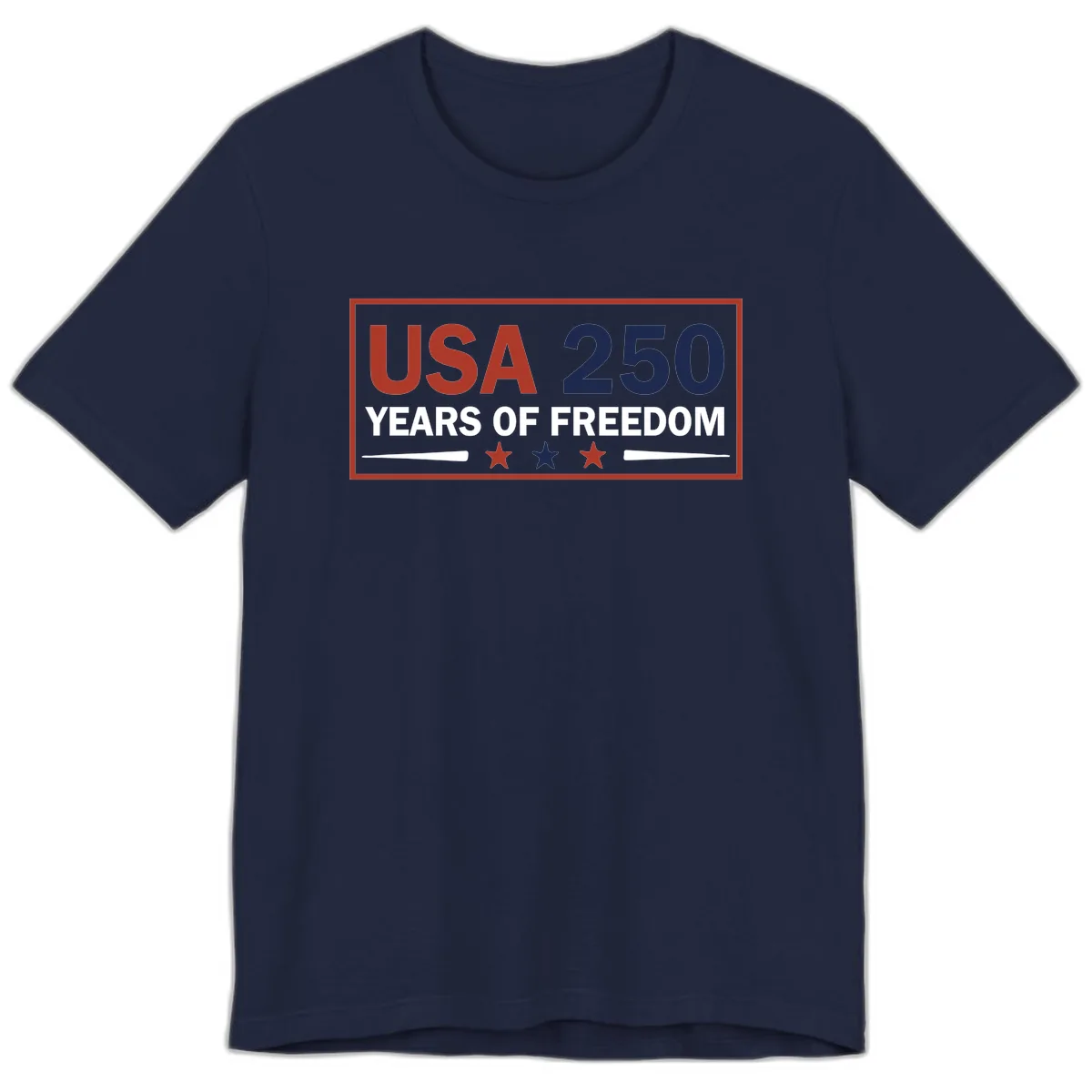 USA 250 Years Of Freedom Celebration Premium T-Shirt in Navy