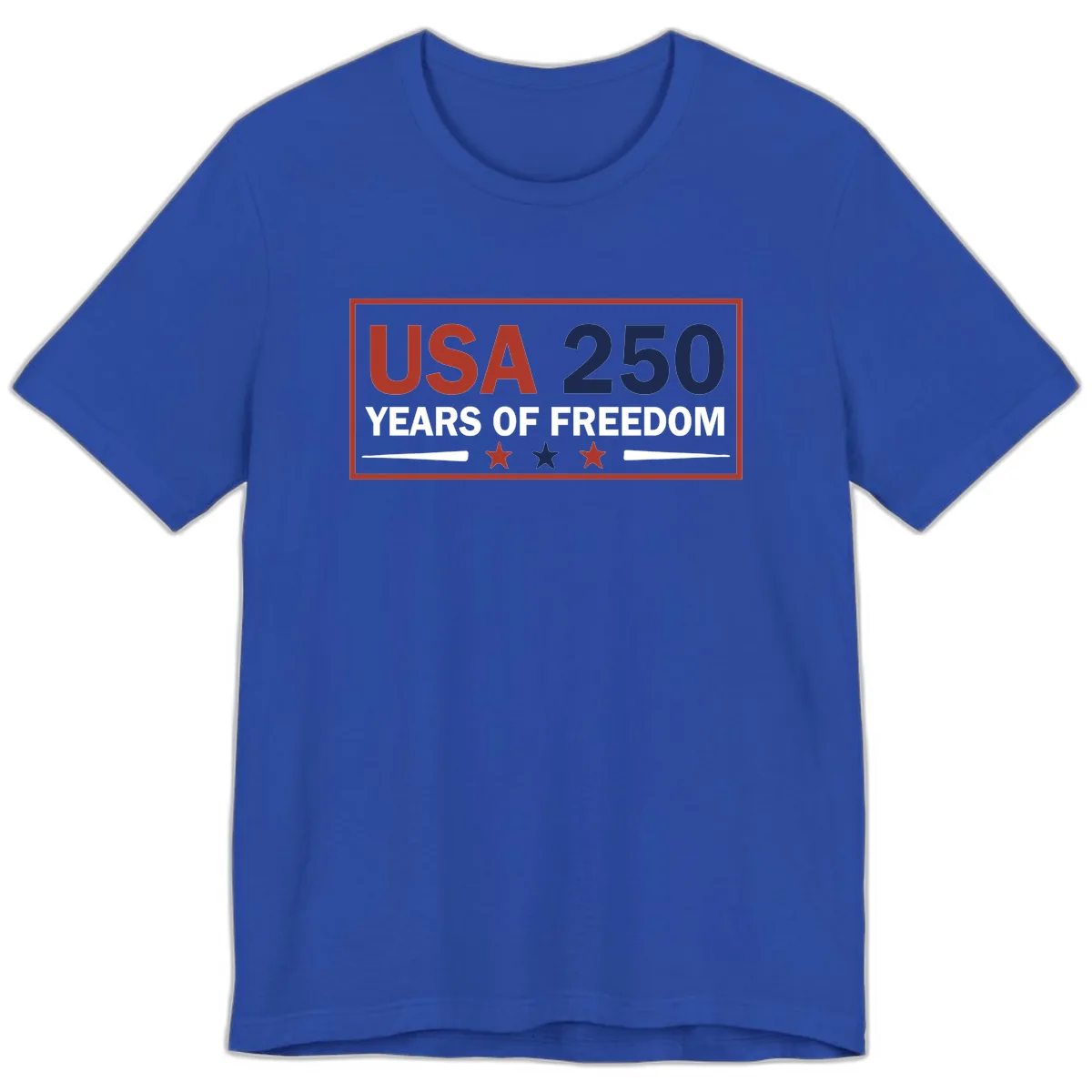 USA 250 Years Of Freedom Celebration Premium T-Shirt in True Royal
