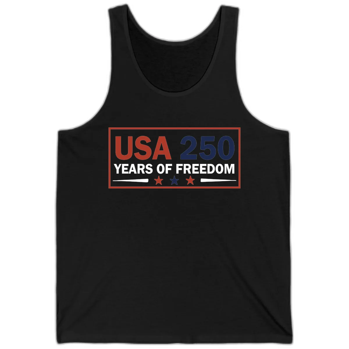 USA 250 Years Of Freedom Celebration Tank in Black