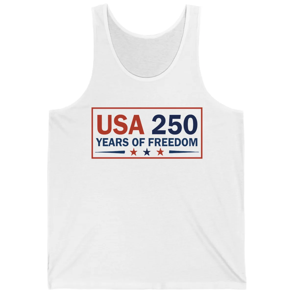USA 250 Years Of Freedom Celebration Tank in White