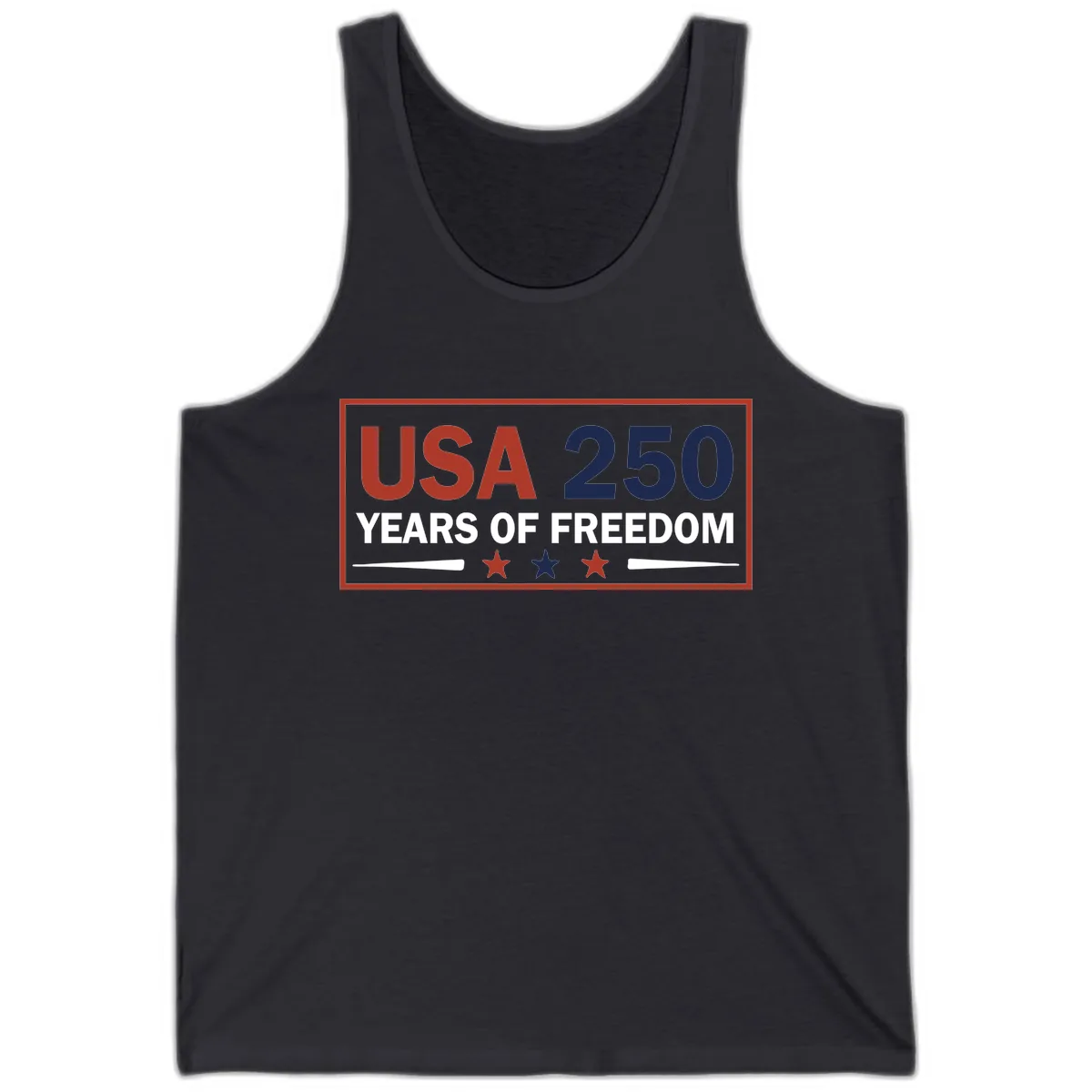 USA 250 Years Of Freedom Celebration Tank in Dark Grey