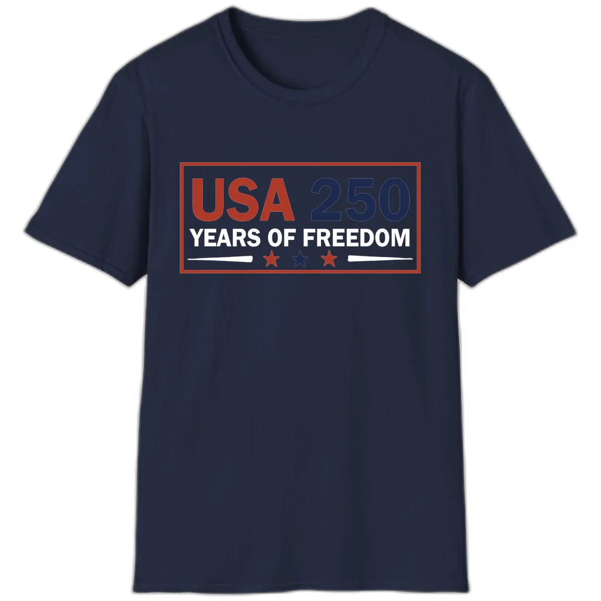 USA 250 Years Of Freedom Celebration T-Shirt in Navy