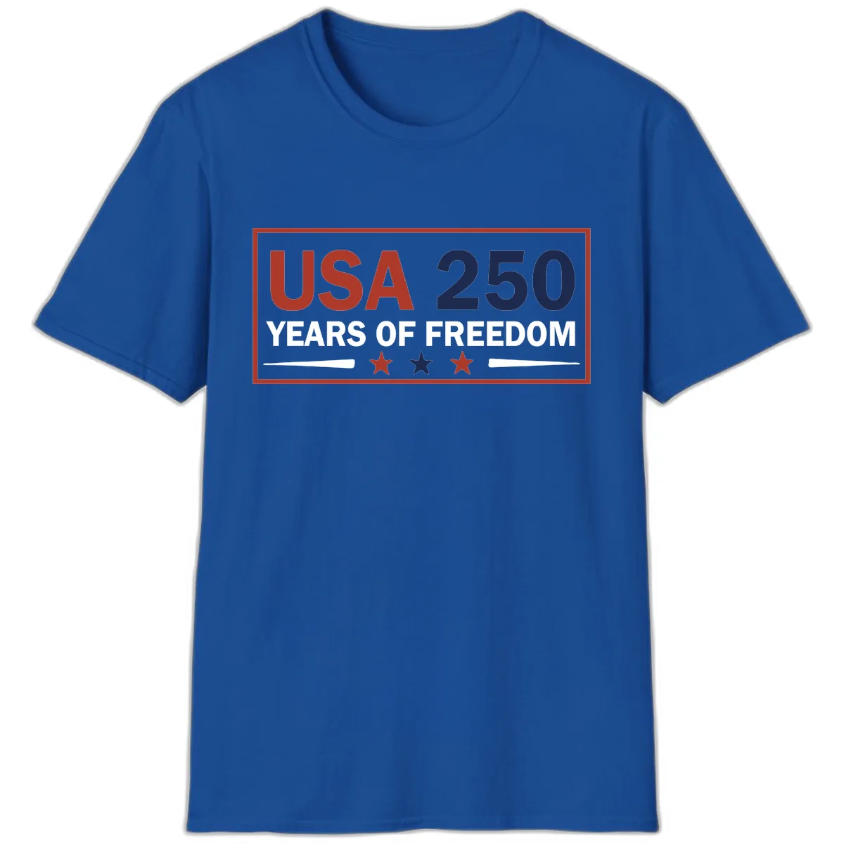 USA 250 Years Of Freedom Celebration T-Shirt in Royal