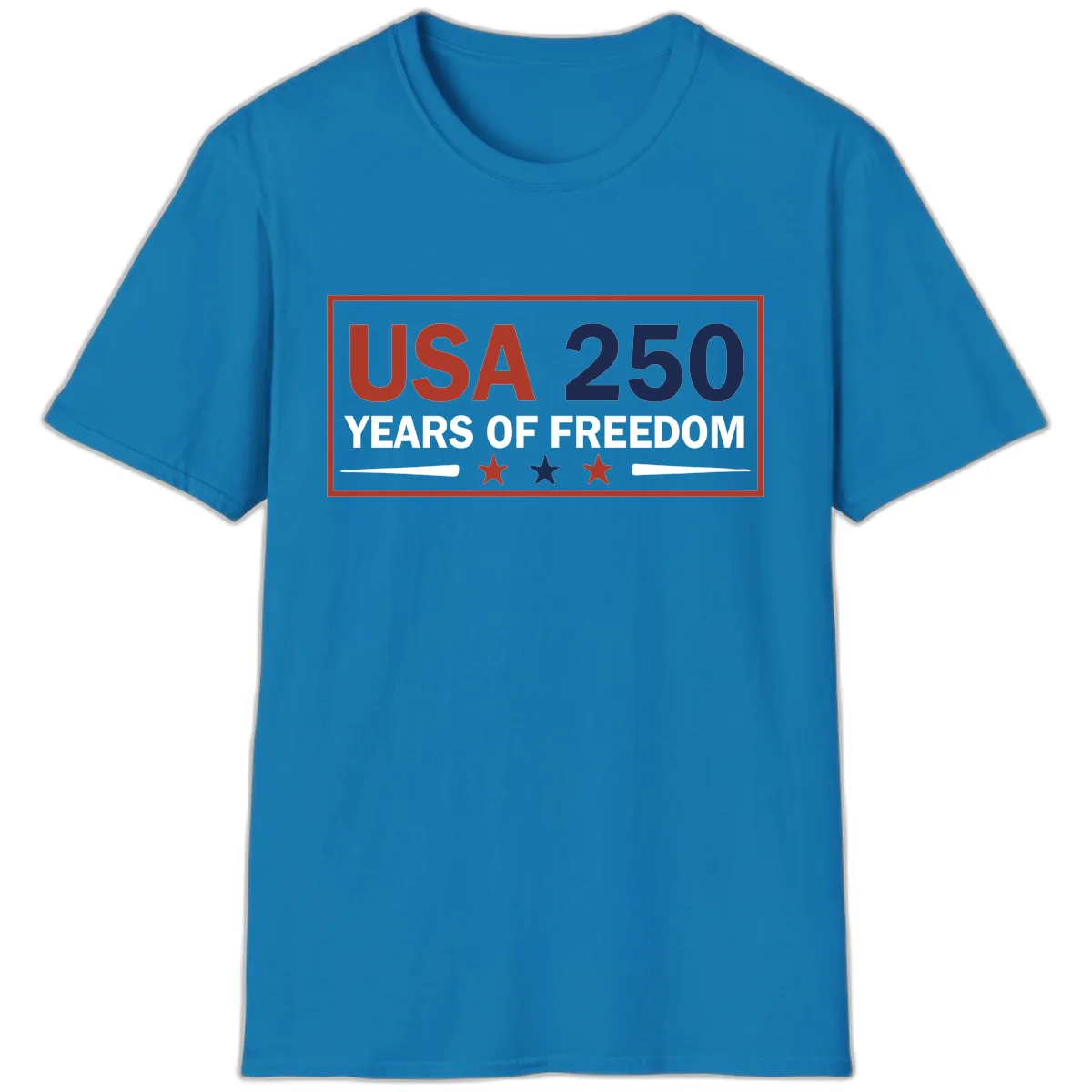 USA 250 Years Of Freedom Celebration T-Shirt in Sapphire