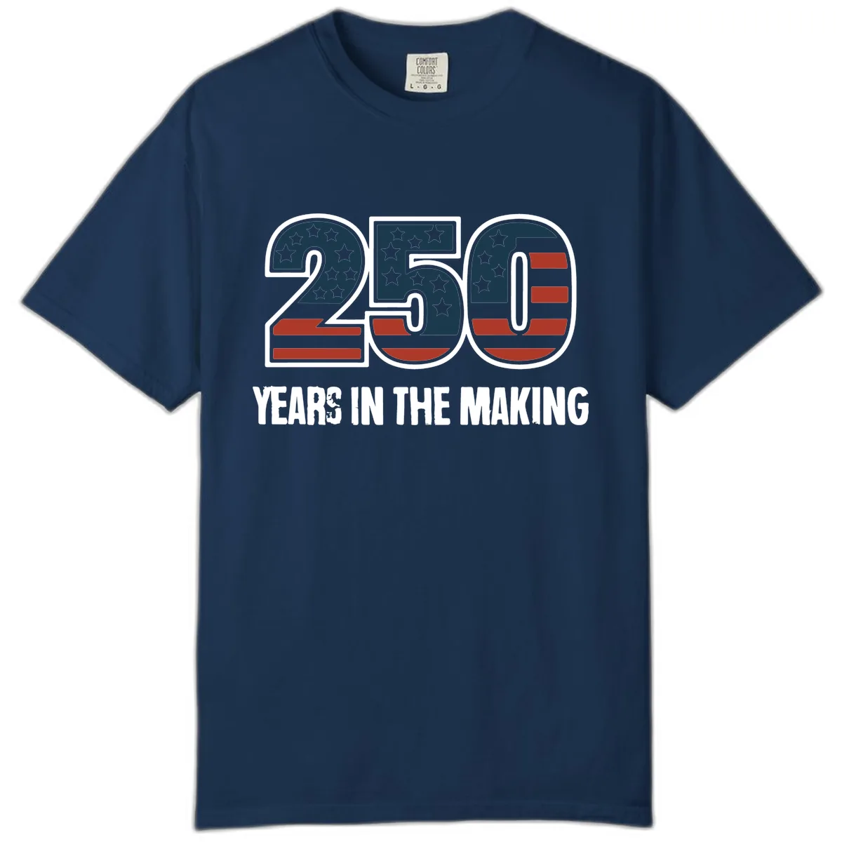 250 Years In The Making Celebration Comfort Color in Navy