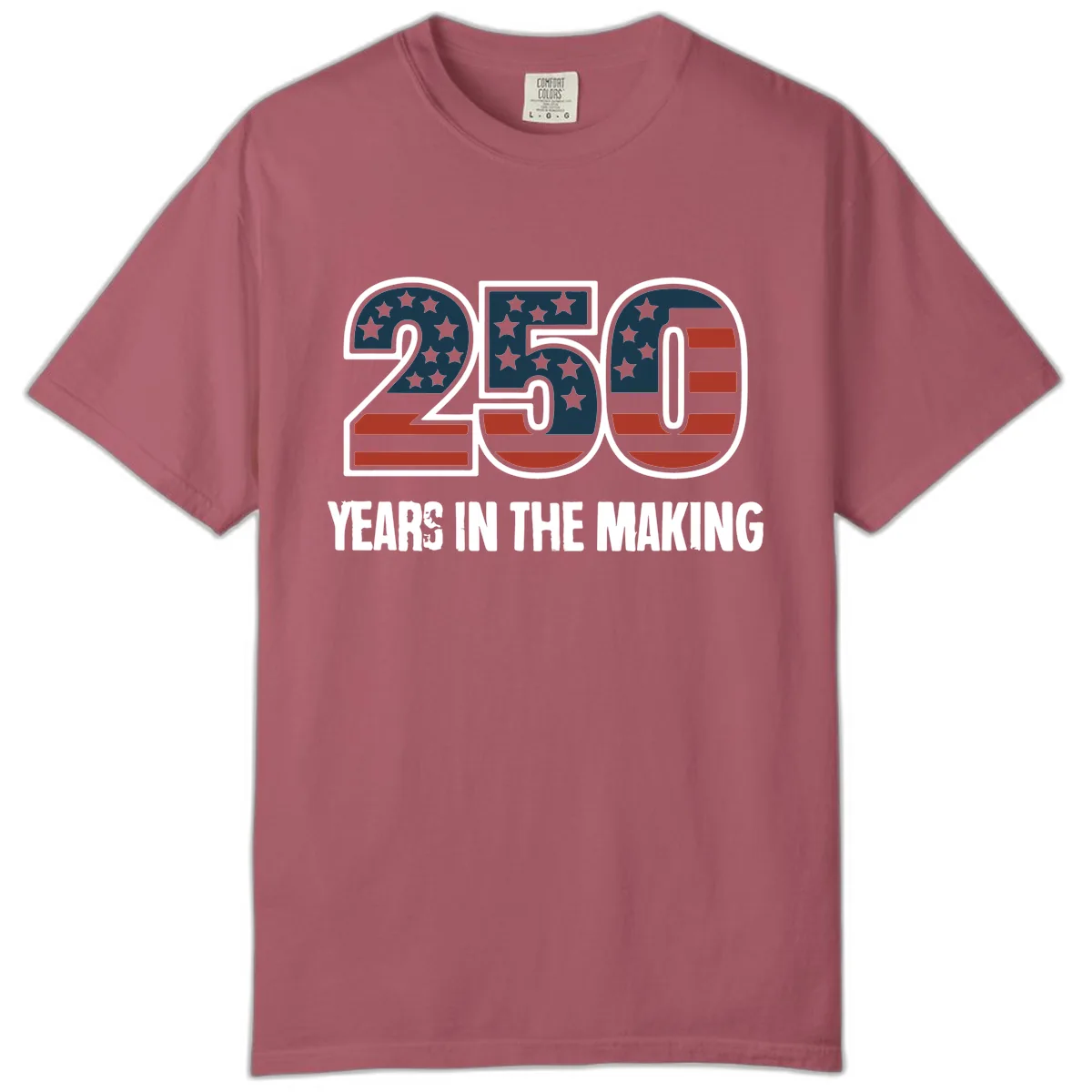 250 Years In The Making Celebration Comfort Color in Crimson