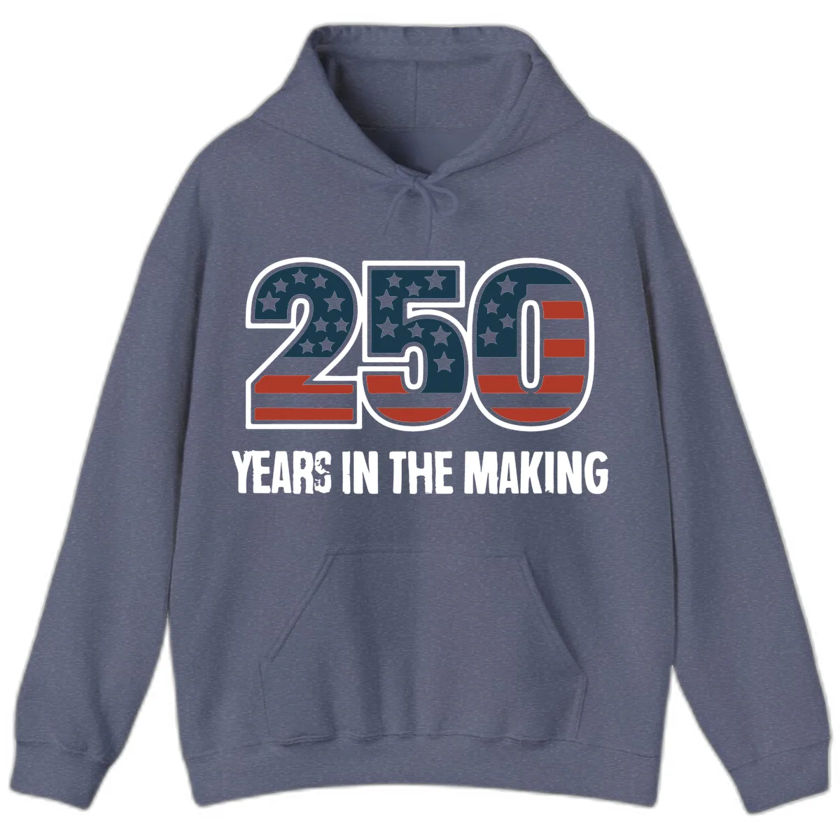 250 Years In The Making Celebration Hoodie in Heather Navy
