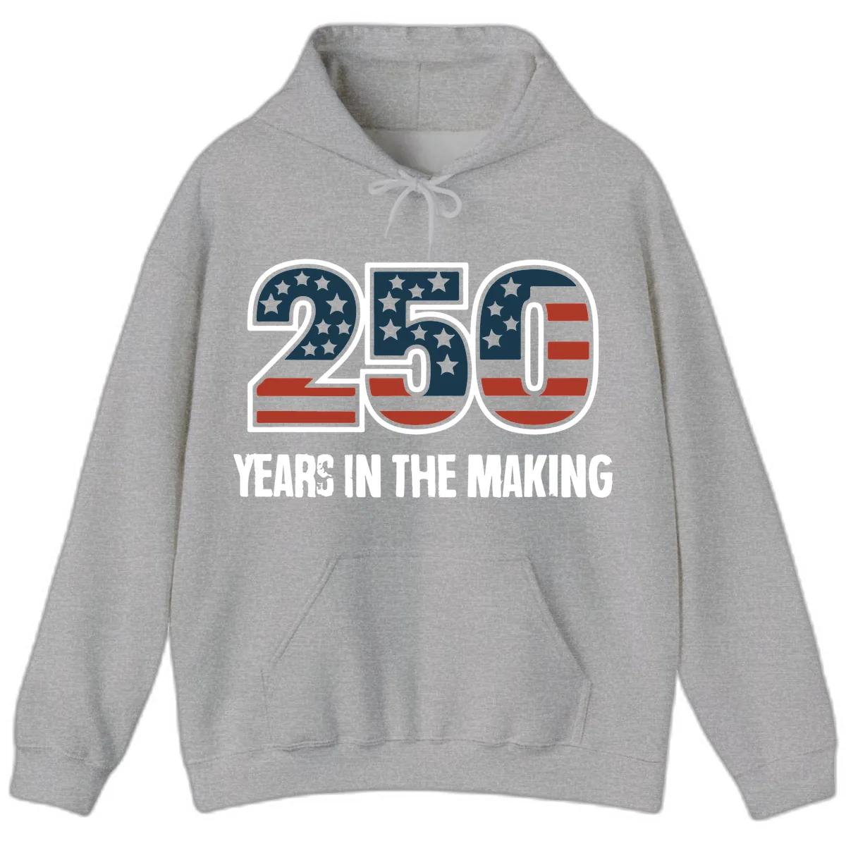 250 Years In The Making Celebration Hoodie in Sport Grey