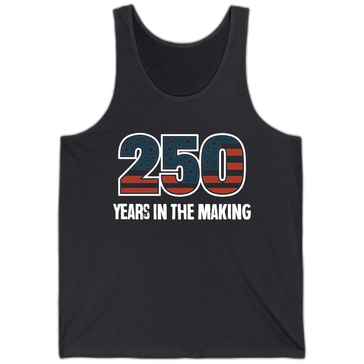 250 Years In The Making Celebration Tank in Dark Grey