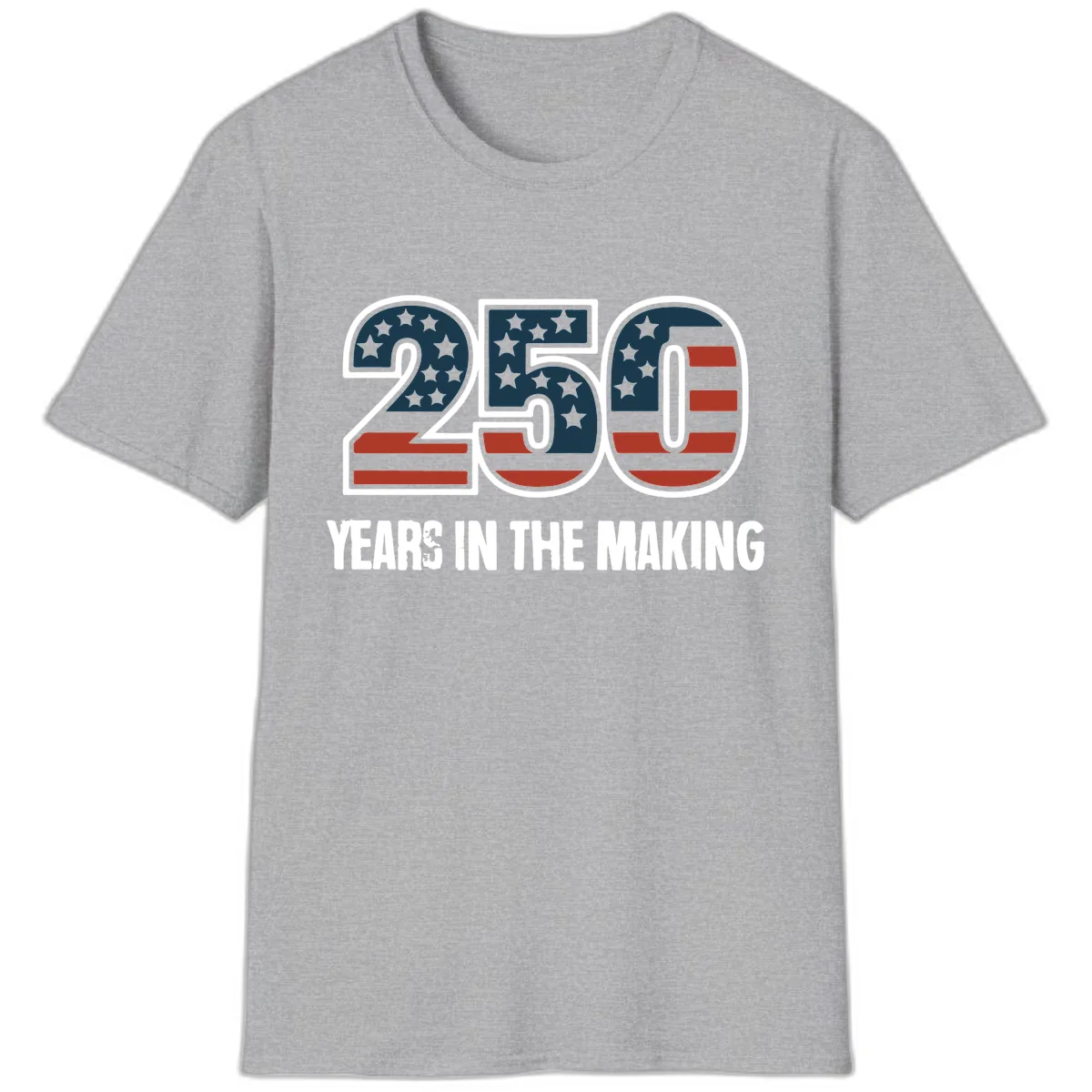 250 Years In The Making Celebration T-Shirt in Sport Grey