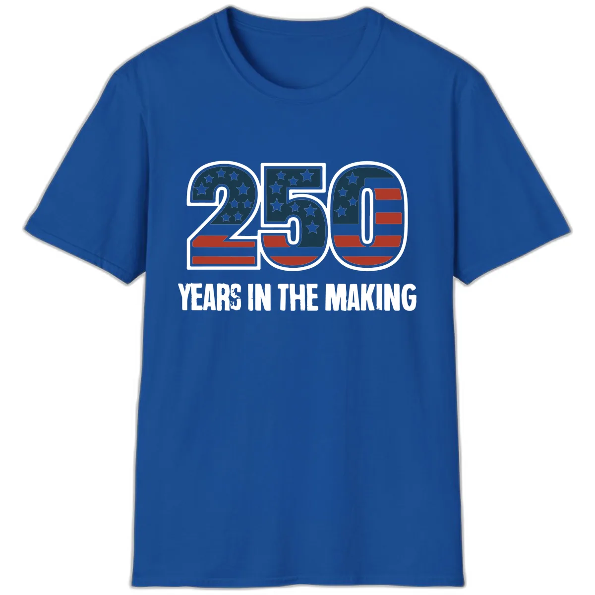 250 Years In The Making Celebration T-Shirt in Royal