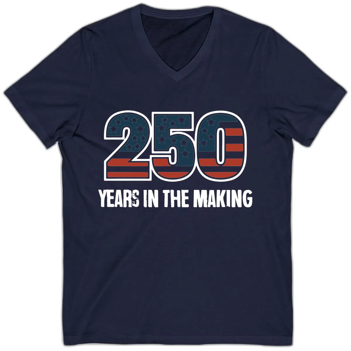 250 Years In The Making Celebration V-Neck in Navy