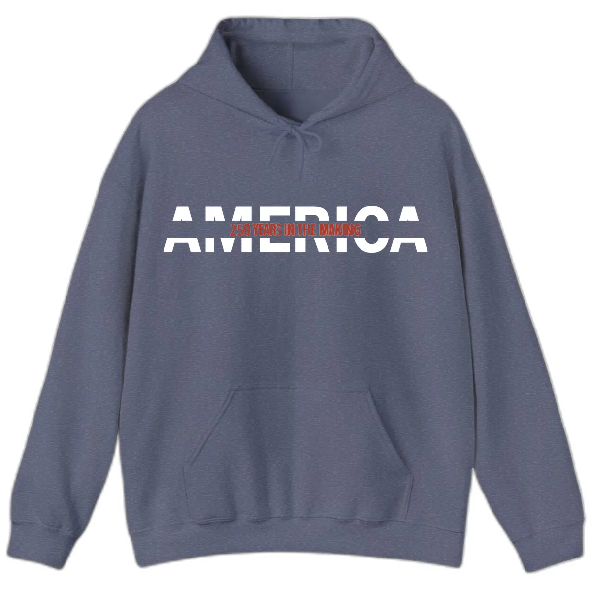 America 250 Years In The Making Hoodie in Heather Navy