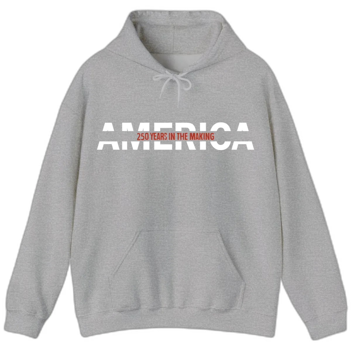 America 250 Years In The Making Hoodie in Sport Grey
