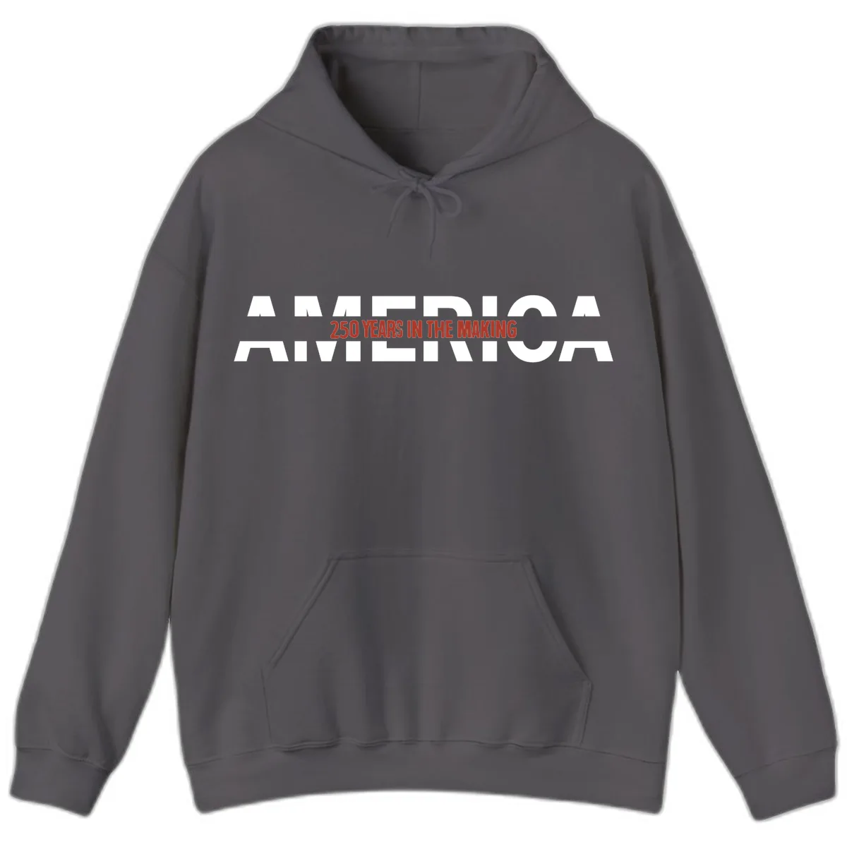 America 250 Years In The Making Hoodie in Charcoal