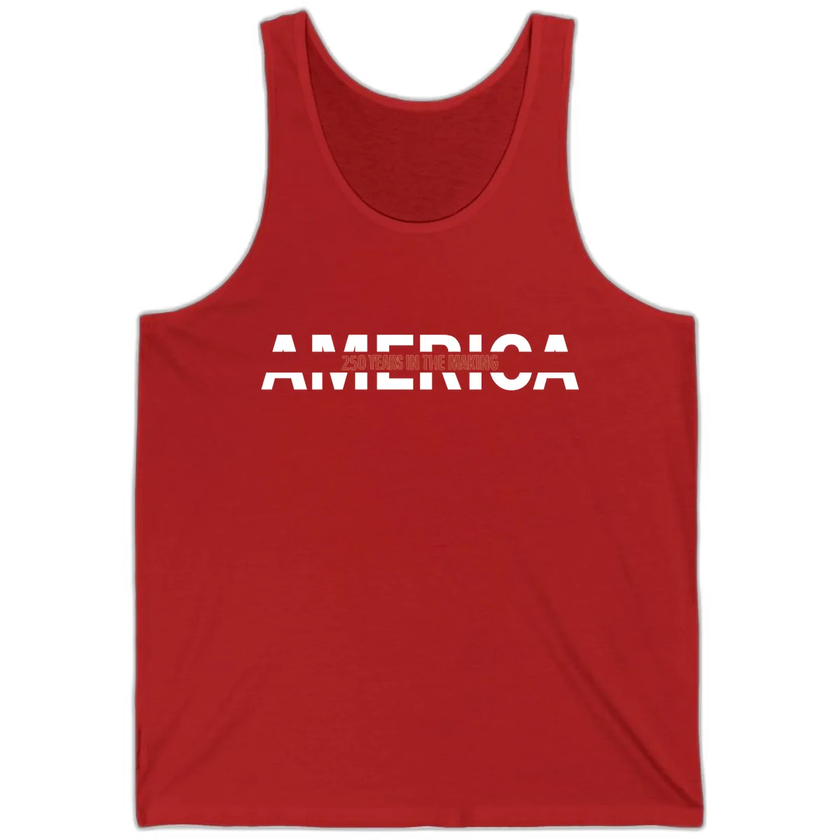 America 250 Years In The Making Tank in Red