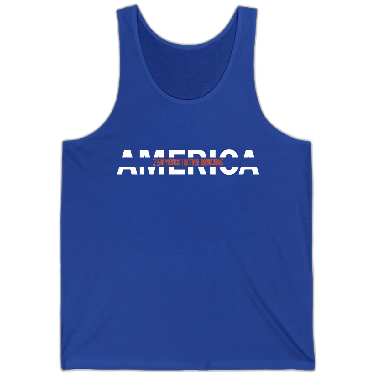 America 250 Years In The Making Tank in True Royal